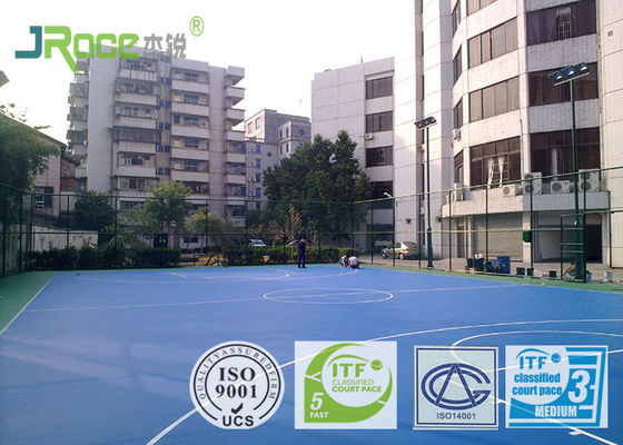 Environmental All Weather Tennis Courts , Backyard Multi Sport Court Flooring