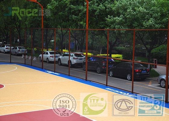 Low - Density Rubber Basketball Court Sport Surface For Indoor Stadium 4MM Thickness